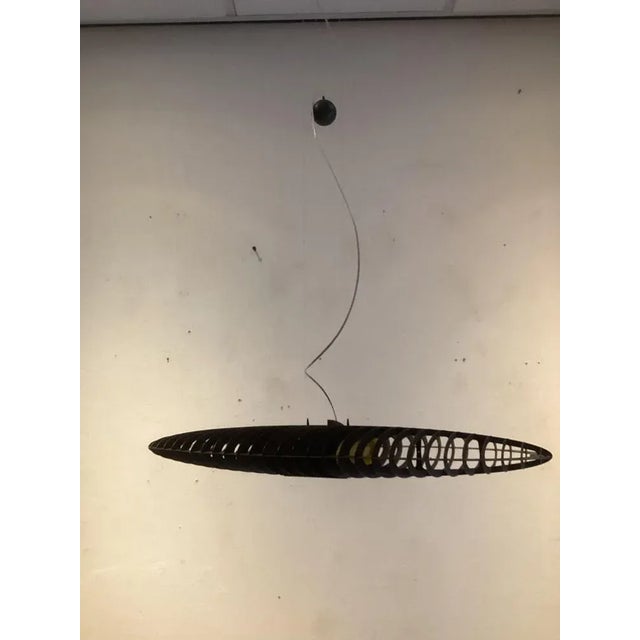 Black Black Titania Ceiling Light from Luceplan, 1980s For Sale - Image 8 of 8