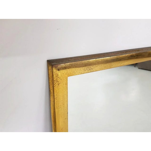 Brass Rectangle Mirror, 1950s For Sale - Image 4 of 8
