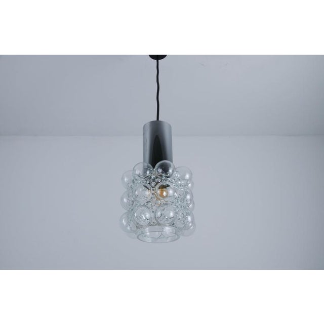 Bubble Glass Pendant Lamp by Helena Tynell for Glashütte Limburg, 1960s For Sale - Image 9 of 12