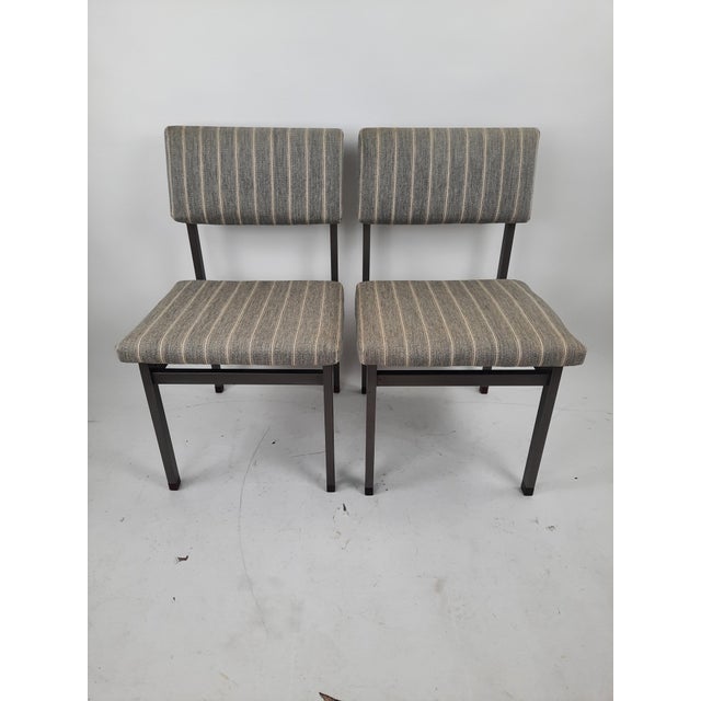 Mid-Century Modern Pali Dining Chairs by Louis Van Teeffelen for Wébé, 1960s, Set of 2 For Sale - Image 3 of 9