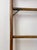 Antique Wood Metal Library Ladder 7 Rung Rolling Bookcase Ladder 82" For Sale In Tampa - Image 6 of 9