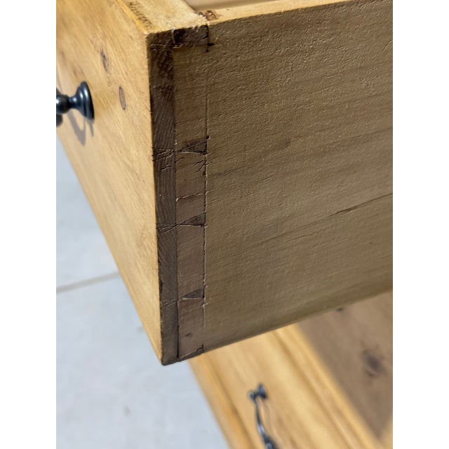 Antique Pine Three Drawers - Chest of Drawers From England For Sale - Image 18 of 18