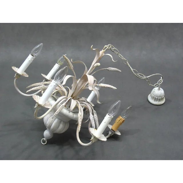 Hollywood Regency Floral Chandelier 1960/70 European Plug (up to 250V).The wiring of this item may be original and might...