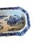 Antique Blue and White Chinoiserie Warming Dish With Pagoda Scenes For Sale - Image 4 of 11
