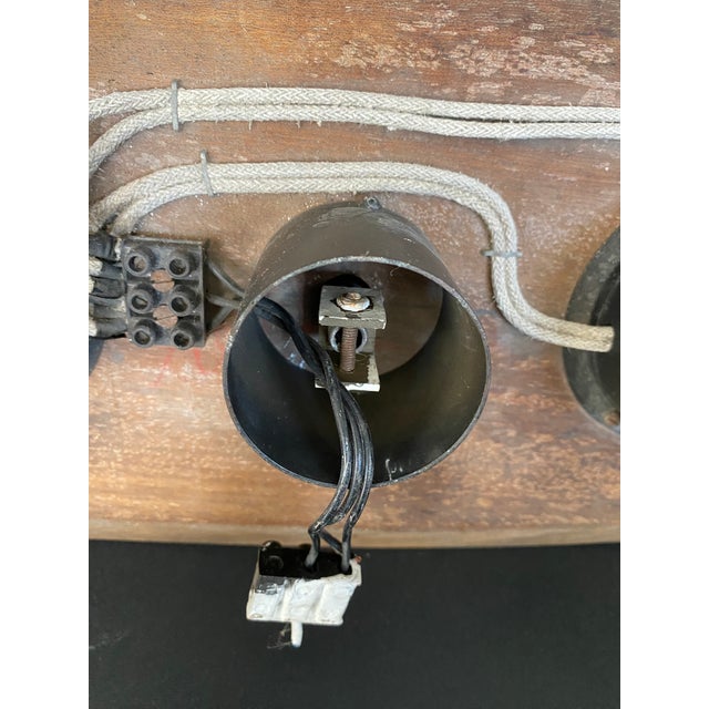 Vintage Scandinavian Surf Teak and Frosted Glass Ceiling Lamp in the style of Goffredo Reggiani, 1970s For Sale - Image 16 of 17