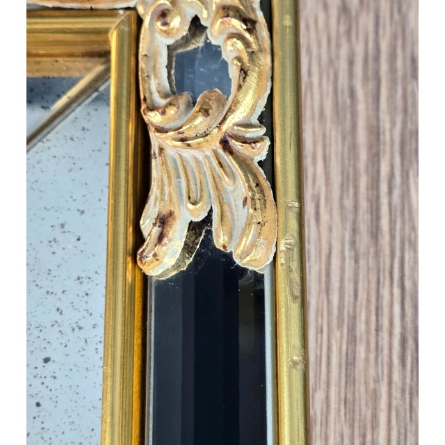 Two LaBarge Venetian Style Square Gold Gilt Wall Mirrors For Sale - Image 10 of 14