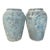 Pair of Large Antique Terracotta Storage Jars With Blue Weathered Patina For Sale