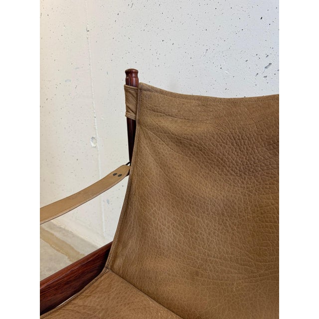 Seltener Safari Chair by Erik Wørts for Niels Eilersen, 1960s For Sale - Image 6 of 11
