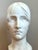 This exquisite vintage carved marble head sculpture captures a serene and contemplative visage, rooted in the timeless...