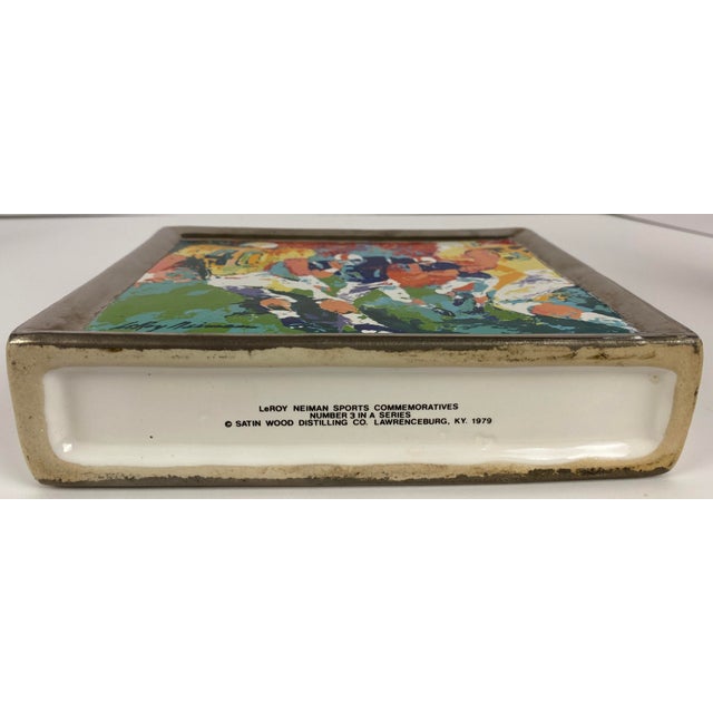 Contemporary Collection 3 Porcelain Decanters LeRoy Neiman Decorative Sports Memorabilia For Sale - Image 3 of 10