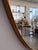 Metal Large Italian Wall Mirror with Original Brass Frame, 1970s For Sale - Image 7 of 18