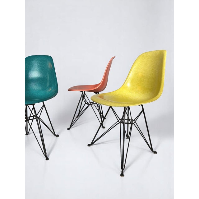 Modernica Case Study Fiberglass Eiffel Side Chairs - Set of 4 For Sale - Image 6 of 9