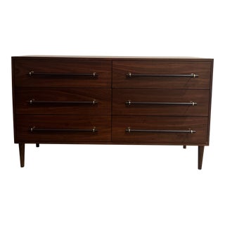 Mid-Century Modern Style Walnut Dresser For Sale