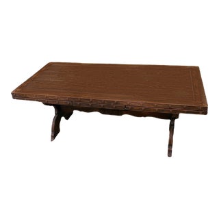 Mid 20th Century Y Gothic Revival Expanding Coffee Table For Sale