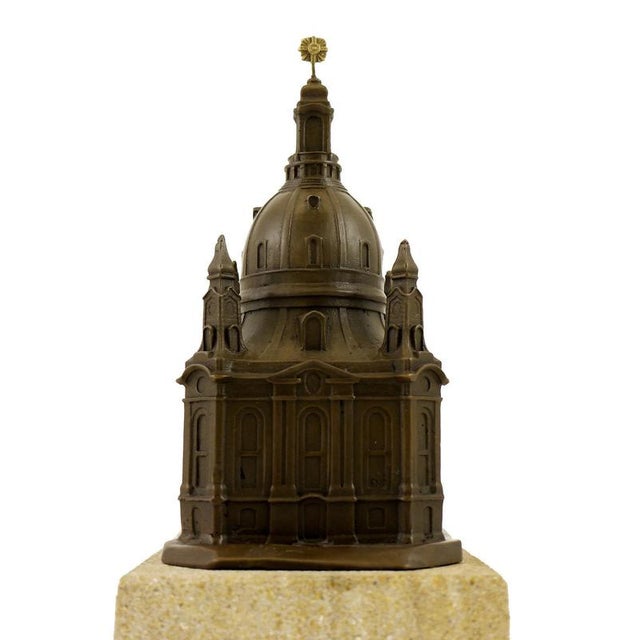 Dresden Frauenkirche Church Model in Bronze For Sale - Image 5 of 9