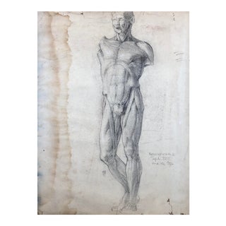 1938 Nathan Kredenser Anatomical Male Figure Study For Sale