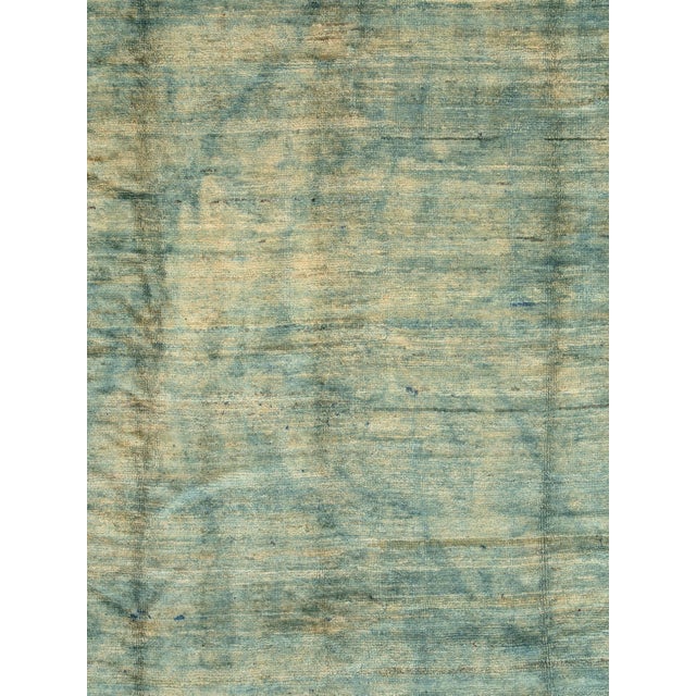 A Turkish modernist carpet from the fourth quarter of the 20th century. The rug is woven with repurposed old wool to...