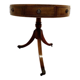 Late 20th Century Attributed Kittinger Drum Table For Sale