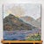 Bring vibrant hand-painted beauty to your space with this textured acrylic landscape of a sunrise, mountains, and...