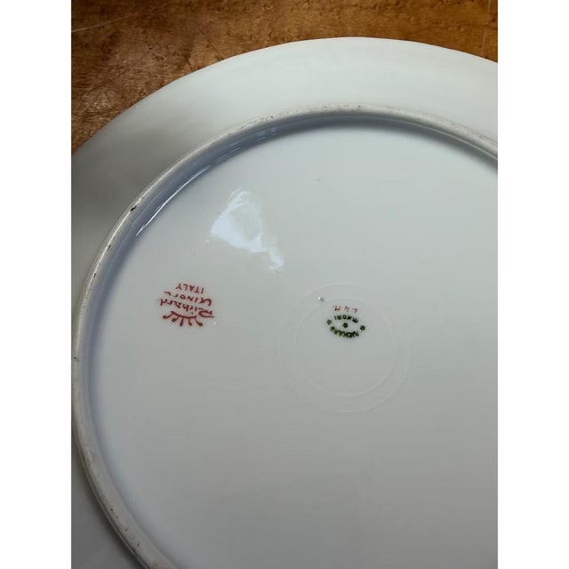 Richard Ginori Vintage Richard Ginori Italian Floral and Fruit Porcelain Plates - Set of 4 For Sale - Image 4 of 12