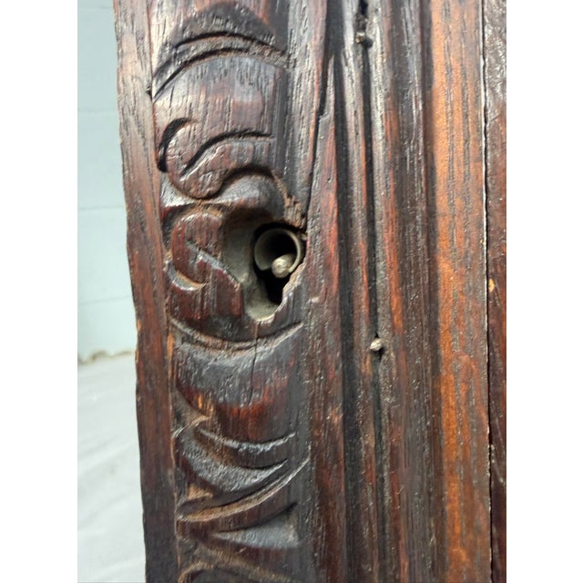Large Antique 19th Century Architectural Salvage Art Theme Door Sculpture Panel For Sale - Image 9 of 13