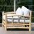 Bali Patio Teak Olefin Cushion Outdoor Lounge Chair by Artesia For Sale In Washington DC - Image 6 of 8