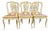Provençal Louis XV Style Cane Chairs in Pale Yellow Wood, 1960s, Set of 6 For Sale