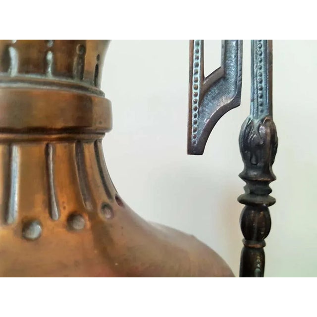 Metal Napoleon III Empire French Brass Vases, Set of 2 For Sale - Image 7 of 18