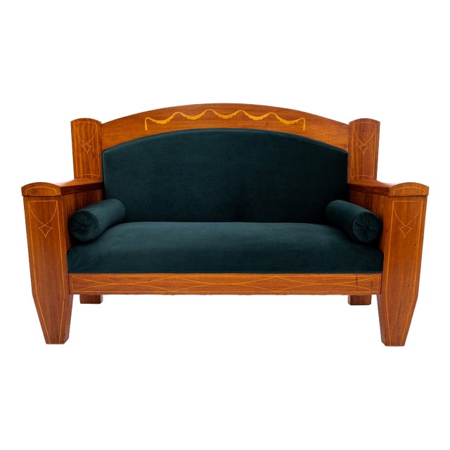 Antique Mahogany Sofa, Northern Europe, 1890 For Sale