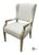 Wood Contemporary Bernhardt Transitional Style Upholstered Wing Back Chair For Sale - Image 7 of 10