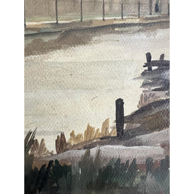 Georges Albert Fustier, Château d'Eau, 1938, Oil on Panel, Framed For Sale - Image 7 of 12