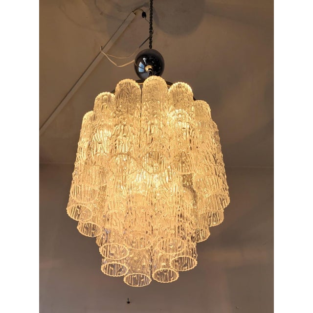 Mid-Century Modern Murano Glass Tronchi Chandelier by Toni Zuccheri for Venini, Italy, 1960s For Sale - Image 3 of 13