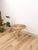 Vintage Wicker and Chrome Woven Folding Side Table Coastal Boho Accent Table For Sale - Image 4 of 7