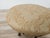 Vintage Walnut Pouf with Fabric-Covered Seat, 1940s For Sale - Image 4 of 9
