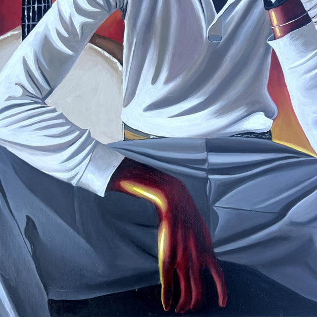 Contemporary The Performer Within Contemporary Oil Painting For Sale - Image 3 of 4
