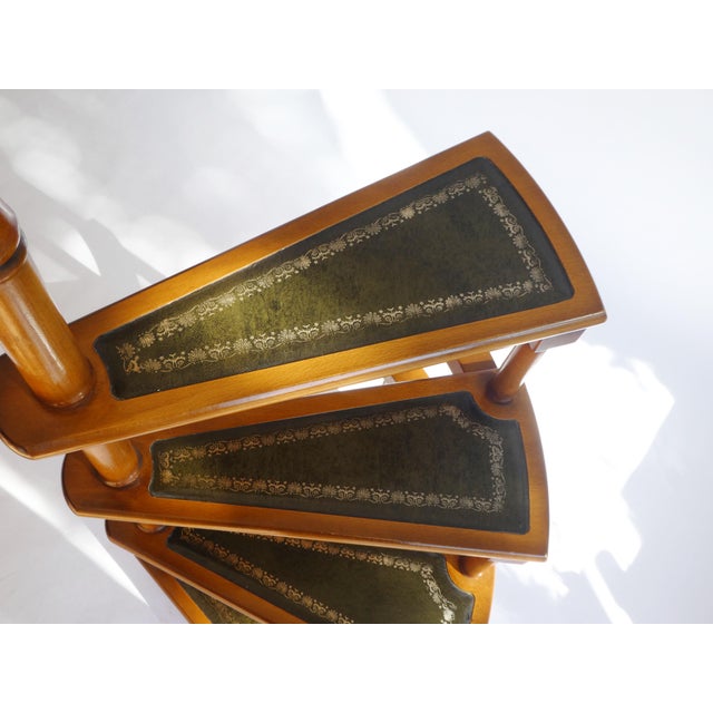 Victorian Wooden Library Staircase, 1960s For Sale - Image 10 of 11