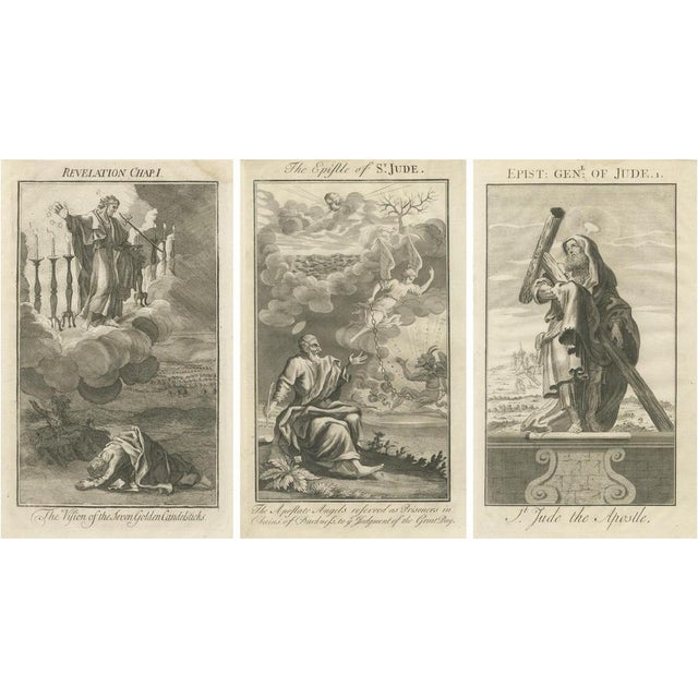 Vision of Candlesticks and Apostle Jude and Judgment of Angels, Paper, Set of 3 For Sale - Image 10 of 10