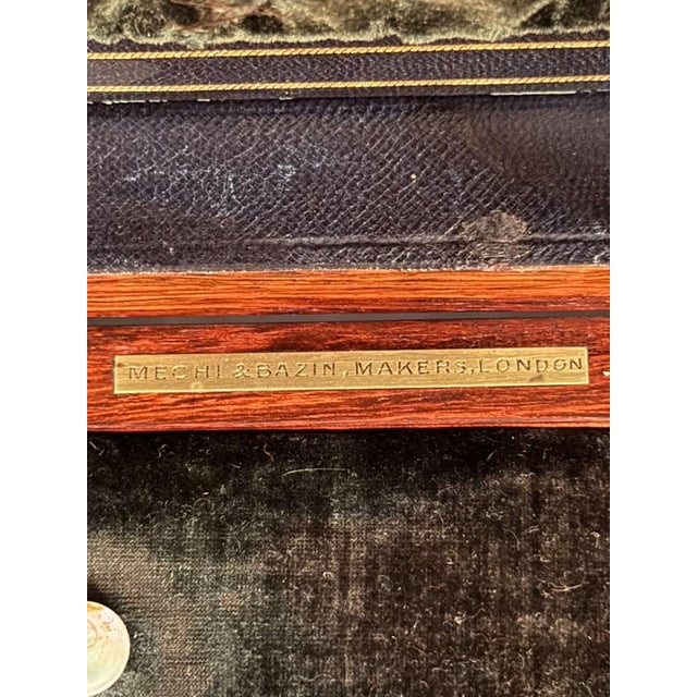 English Ladies Travel Box in Rosewood, Signed Mechi and Bazin of London, Circa 1870 For Sale - Image 17 of 18