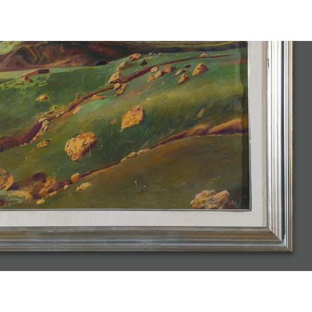 Early 20th Century Konstantinos Maleas Credited Acropolis Painting For Sale - Image 9 of 14