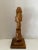 Burnt Umber Vintage Val Robbins Old World Teakwood Sculpture Marked For Sale - Image 8 of 10