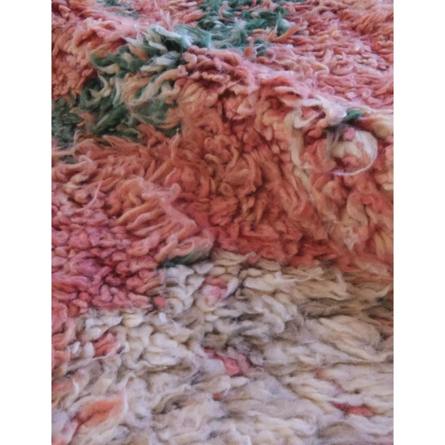 1980s Soft Pink Moroccan Rug - 11.2 X 5.7 Ft For Sale - Image 4 of 8