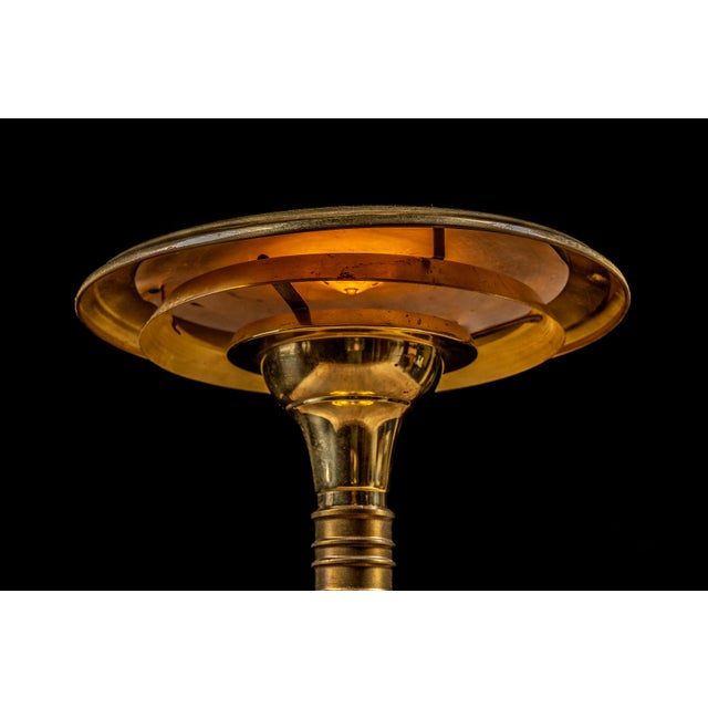 Vintage Brass Sight Light Lamp For Sale In Chicago - Image 6 of 10