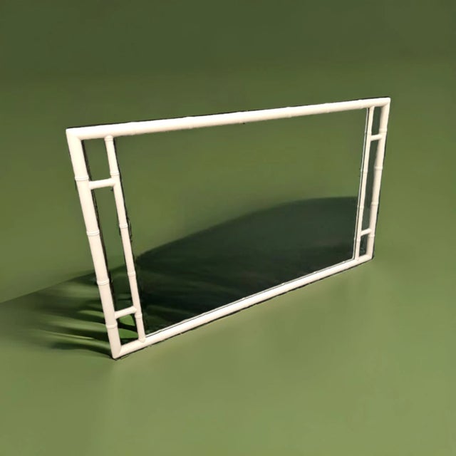 Mid-Century Modern Mid Century Kittinger Furniture Craftsmen Bamboo-Style Wall Mirror For Sale - Image 3 of 11