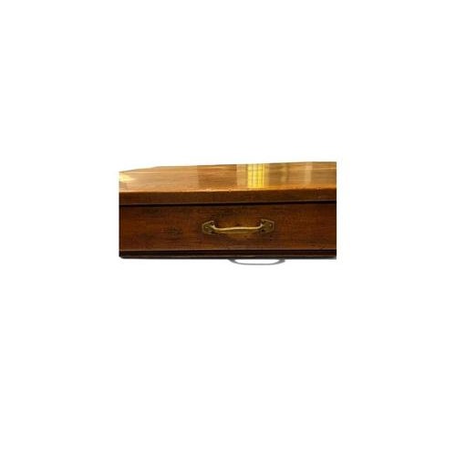 2000 - 2009 Wooden Table with Central Drawer and Brass Handle, Italy, 1950s For Sale - Image 5 of 10