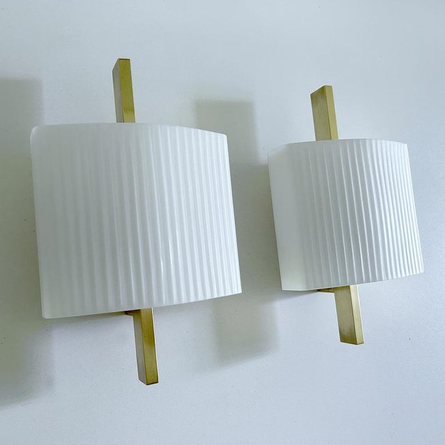 Vintage Space Age Brass Sconces from Hillebrand Lighting, 1960s, Set of 2 For Sale - Image 11 of 18