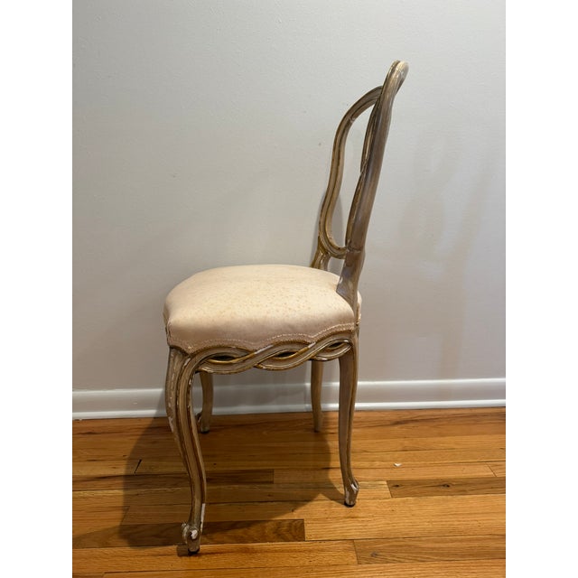 Antique Italian Louis XV Painted & Parcel-Gilt Dining Chairs, Set of 10 For Sale - Image 16 of 17