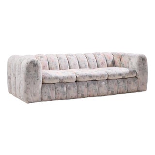 Jay Spectre Channeled Postmodern Sofa For Sale