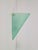 Vintage Triangular Conical Wall Sconces in Green Frosted Glass, 1990s, Set of 2 For Sale - Image 11 of 15