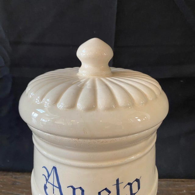 Antique Italian Apothecary Jar Venetian Aneto Porcelain Urn Large For Sale - Image 4 of 10