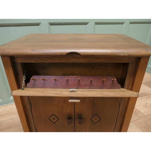 Art Deco Walnut Sewing Cabinet, 1920 For Sale - Image 3 of 7